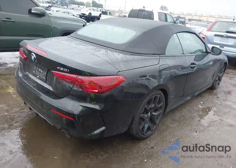 2025 BMW 430I из США, поврежденный, VIN WBA33DB00SCU18176